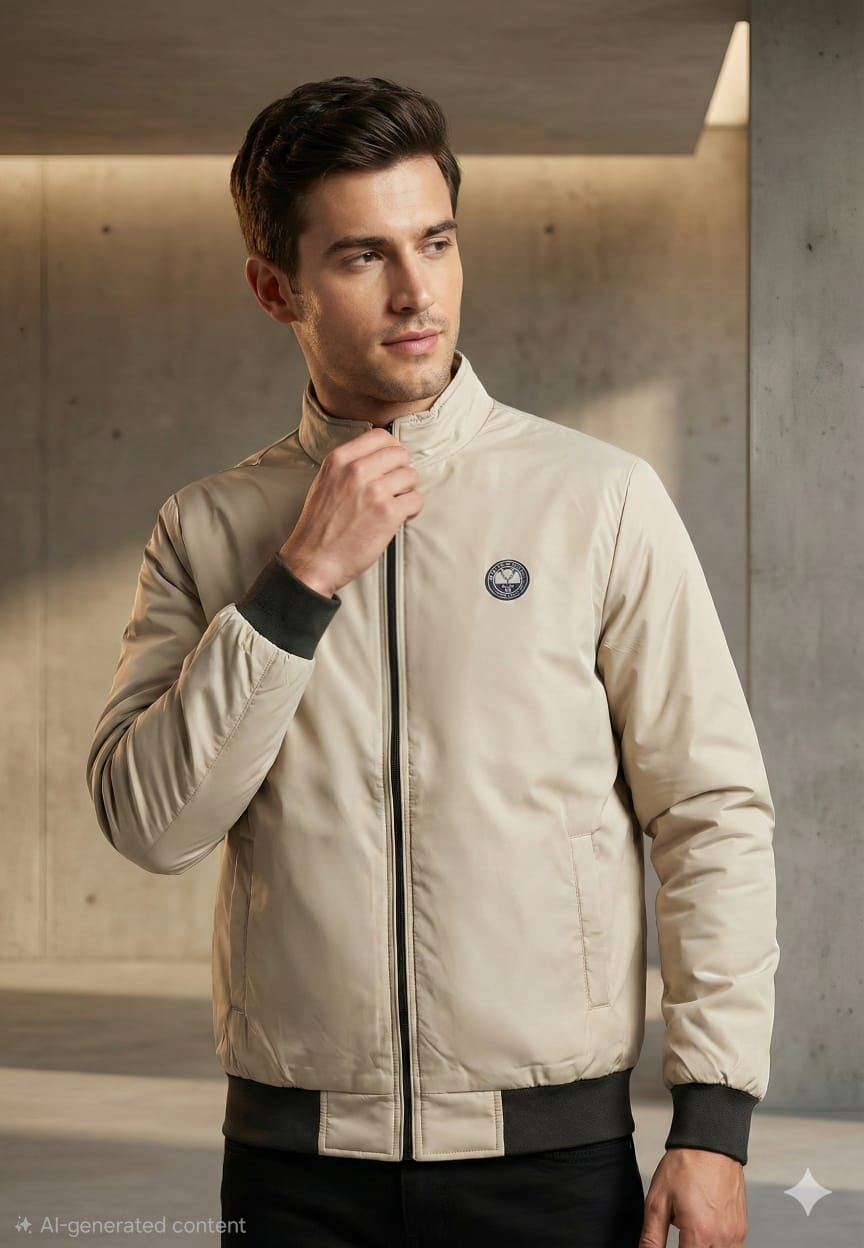 U.S. Polo Assn. Men’s Classic Beige Bomber Jacket